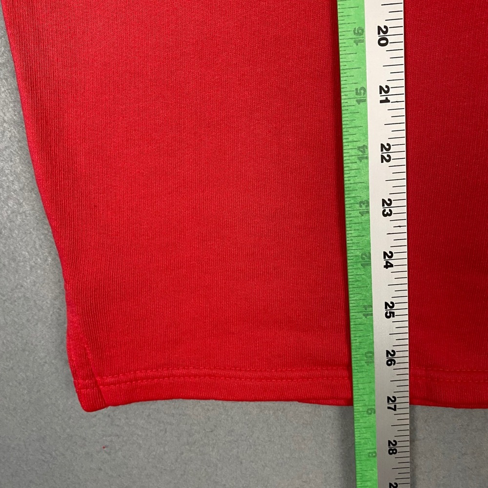 Authentic Pigment Red Crewneck Sweatshirt Large Ringspun Cotton Pigment Dyed - Picture 6 of 6